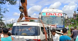 चितवनमा बस र माइक्रो ठोक्किँदा सात जनाको मृत्यु