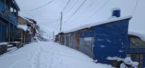 मुस्ताङ, हुम्ला र बाजुरामा वर्षासँगै भारी हिमपात, विभिन्न सडक अवरुद्ध